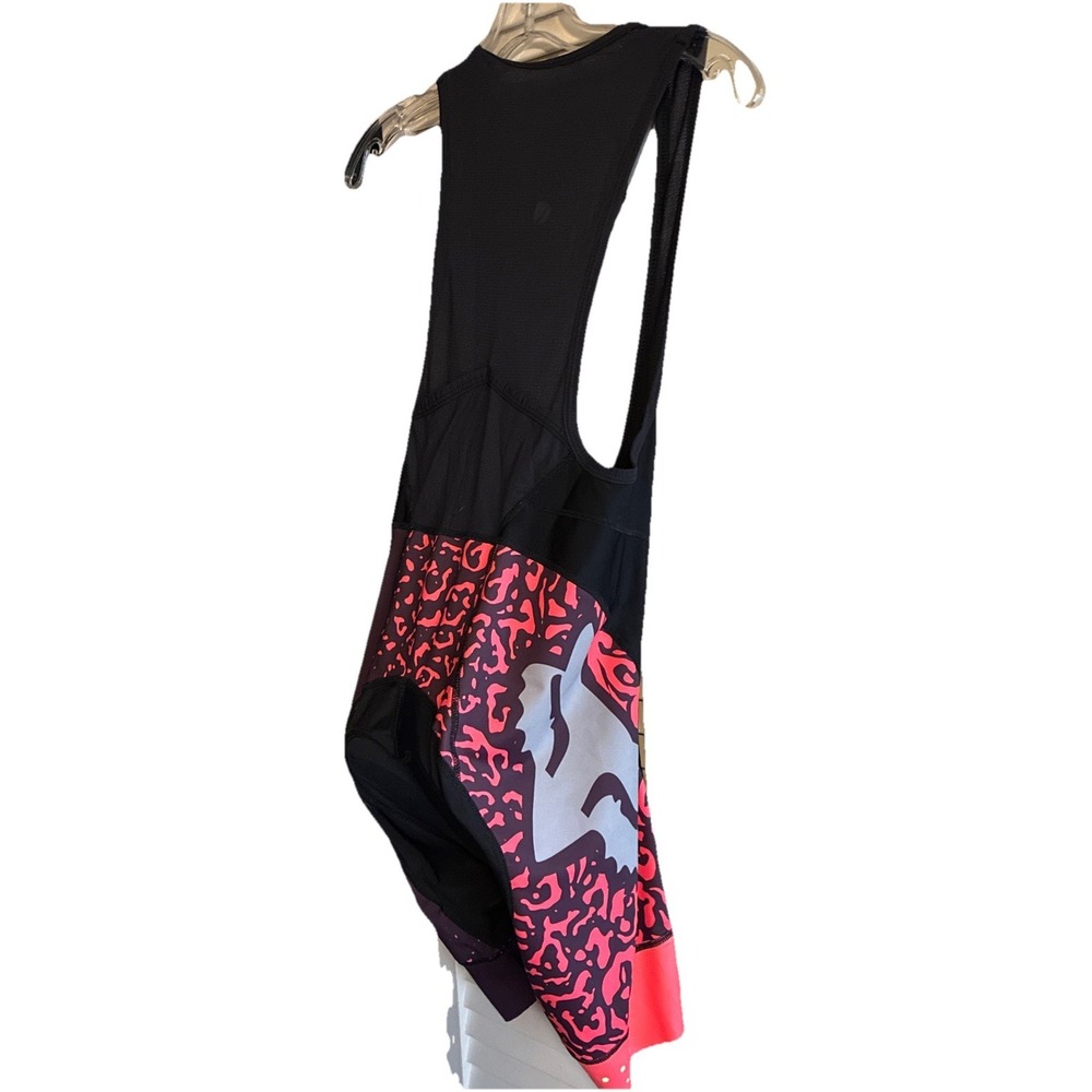 FOX Switchback Comp- Women' Bib Mesh shorts Org/ Pupl/ Black Sz Small 33"L 14" W